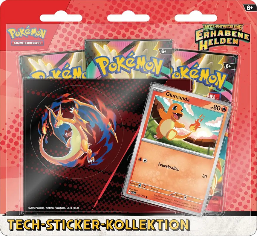 Erhabene Helden Tech Sticker Kollektion Glumanda
